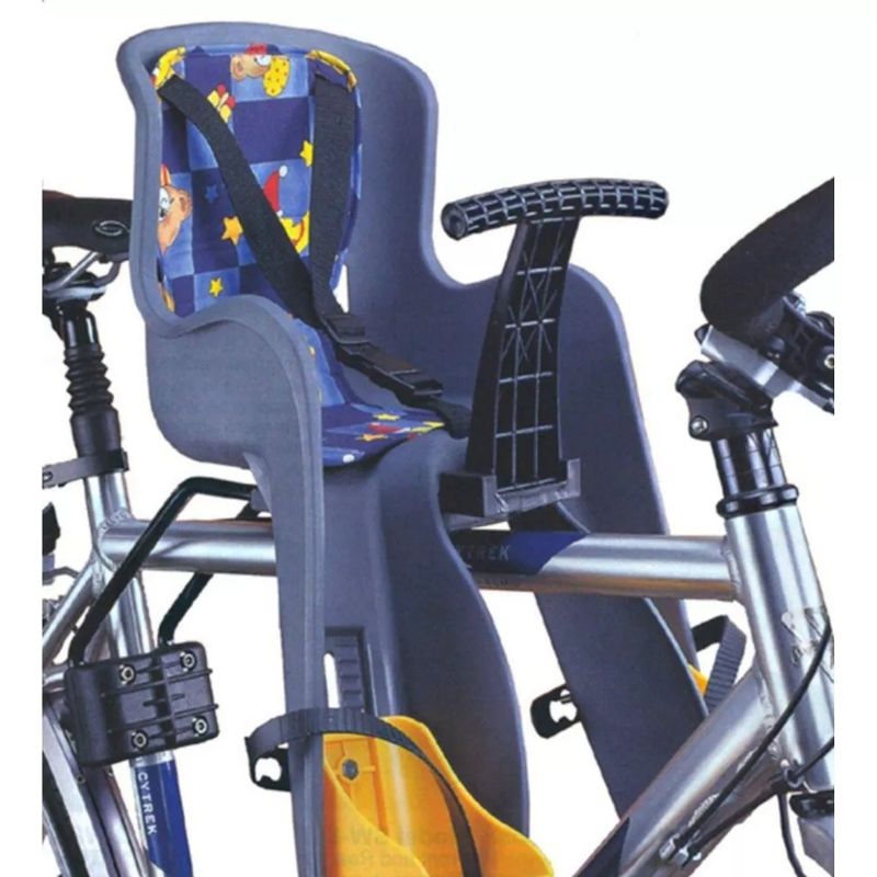 GENERICO - Silla Frontal De Bicicleta Para Niños Y Bebes 15 Kg - 3 Años