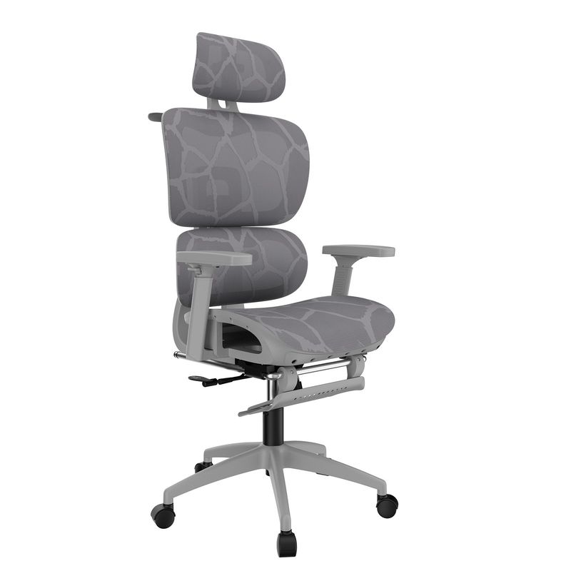 HALMAN - Silla de oficina ergonómica Gris