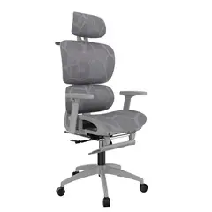 HALMAN - Silla de oficina ergonómica Gris