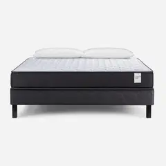 ROSEN - Cama Europea Wave 2 Plazas + Almohadas Light
