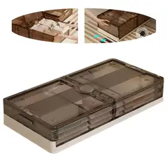 EVERSO - Caja Organizador De Ropa Con Ruedas Bajo Cama Multiuso 82x40x15