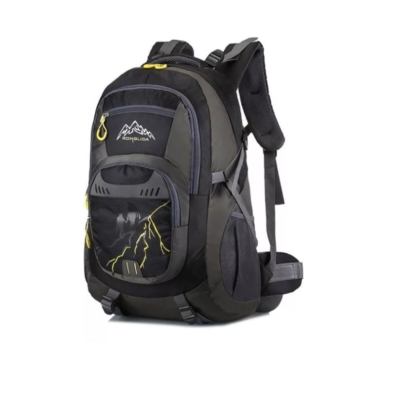 GENERICO - Mochila Trekking Camping 50 Litros Impermeable Negra