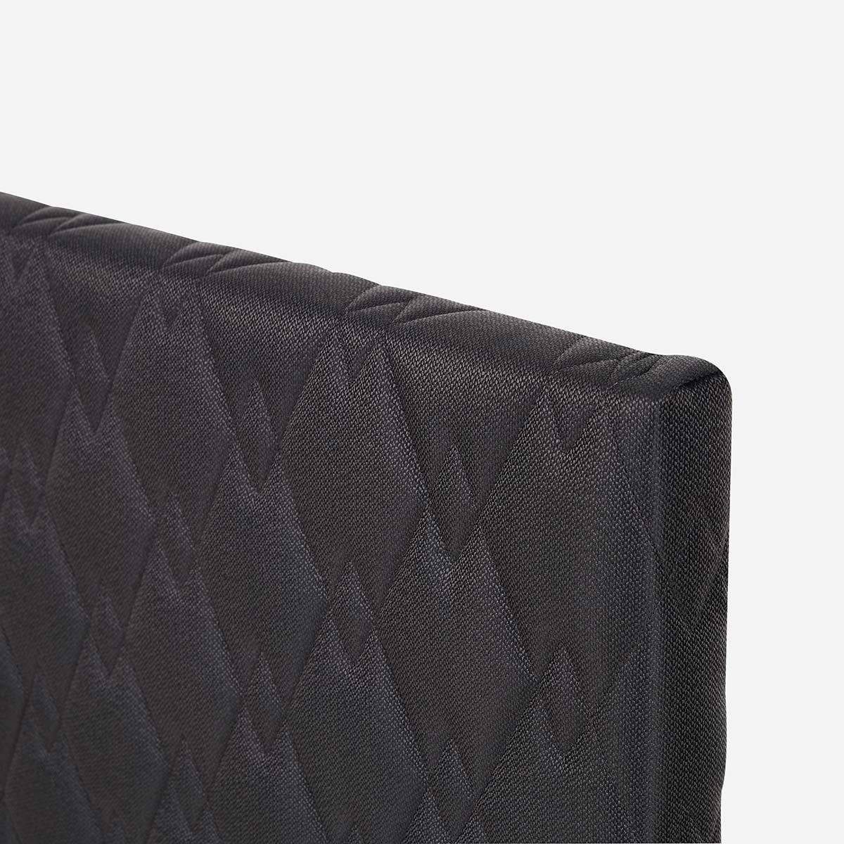 ROSEN - Set Cama Europea Wave 1 Plaza+Respaldo Ivar Grafit+1 Velador