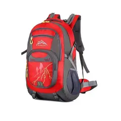 GENERICO - Mochila Trekking Camping 50 Litros Impermeable Roja