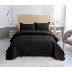 GENERICO - Quilt de Verano King Color Negro