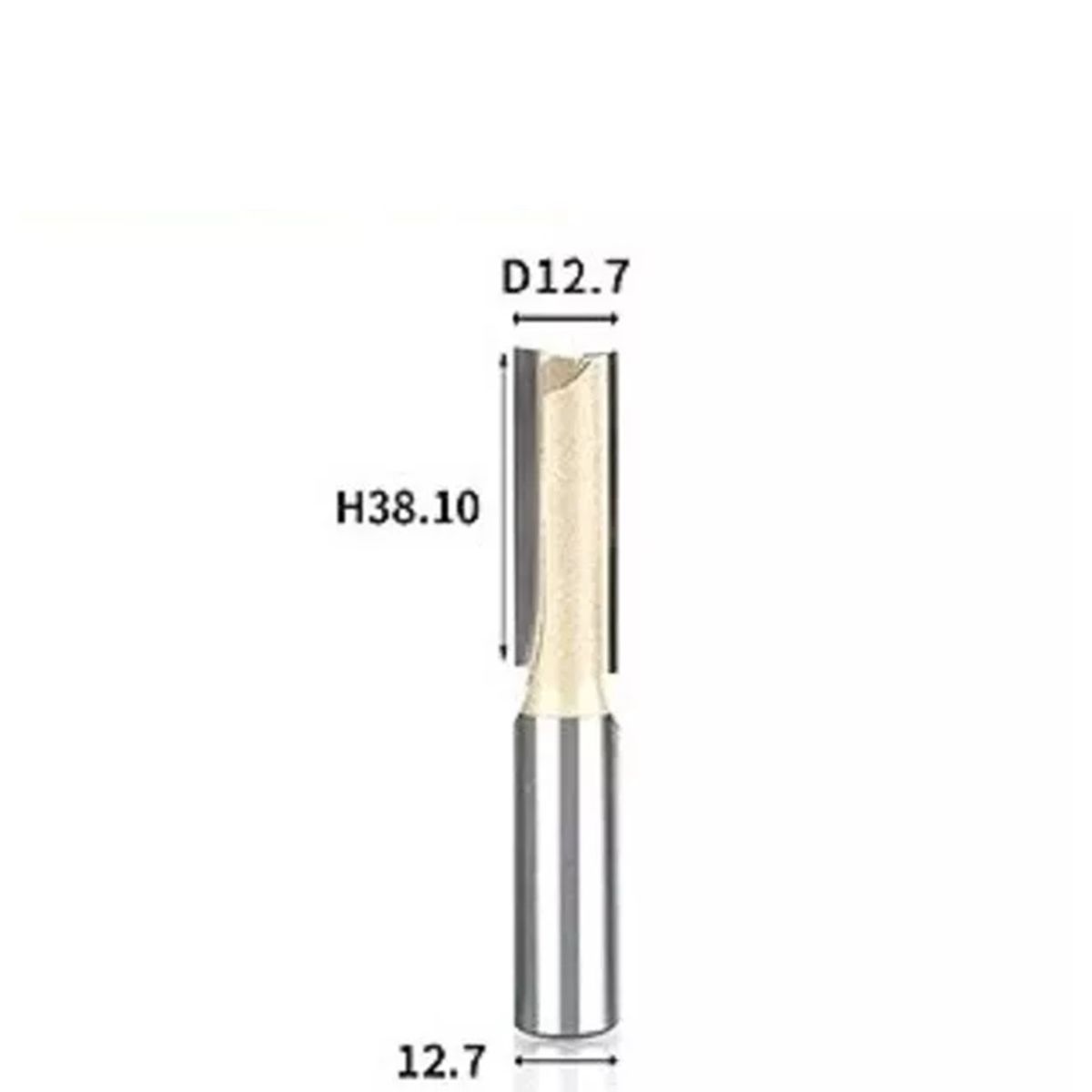 GENERICO - FRESA MADERA RECTA ½  x  ½ x 1-½  CARBURO DE TUNGSTENO