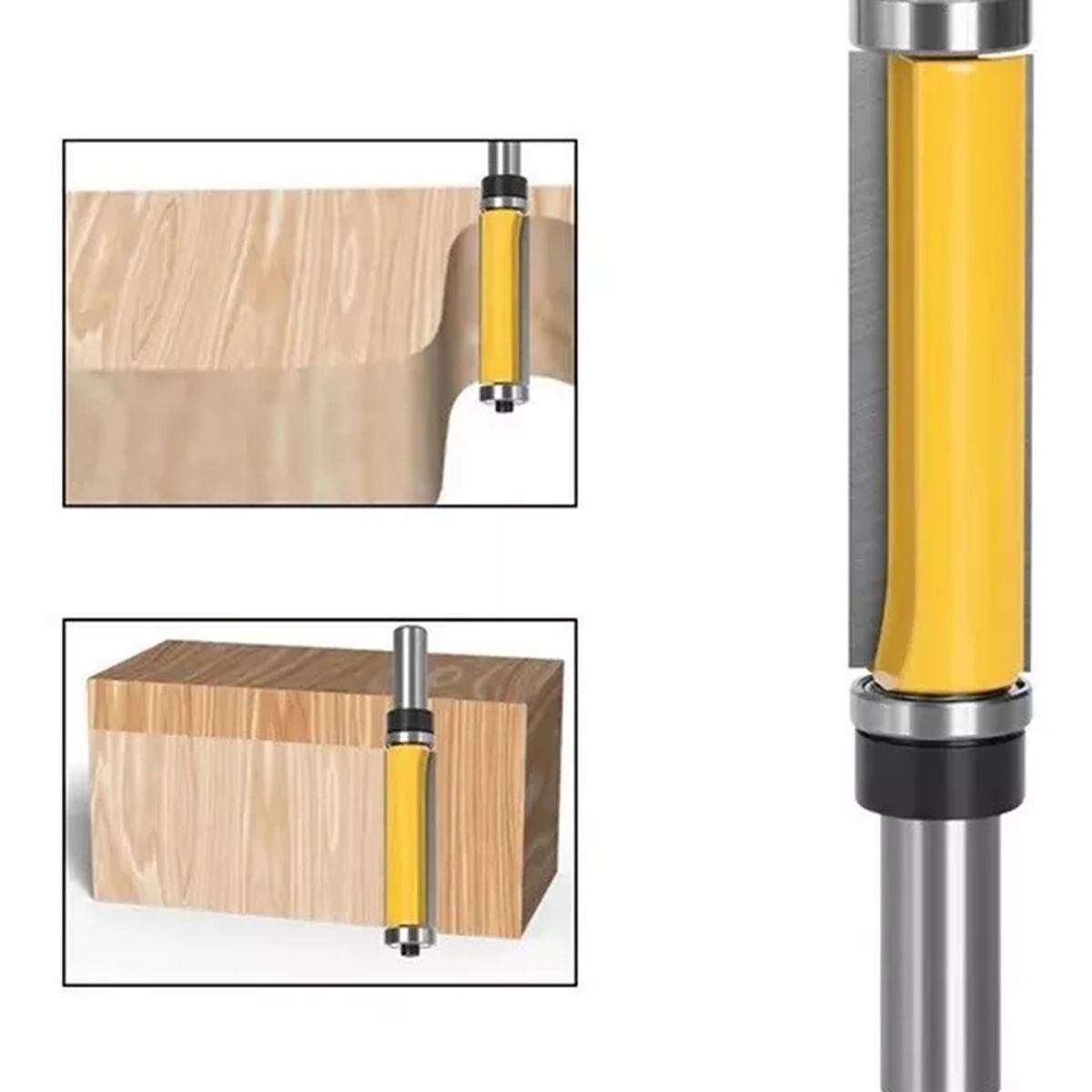 GENERICO - FRESA MADERA COPIADORA TOMA ½ X 63 MM DOBLE RODAMIENTO
