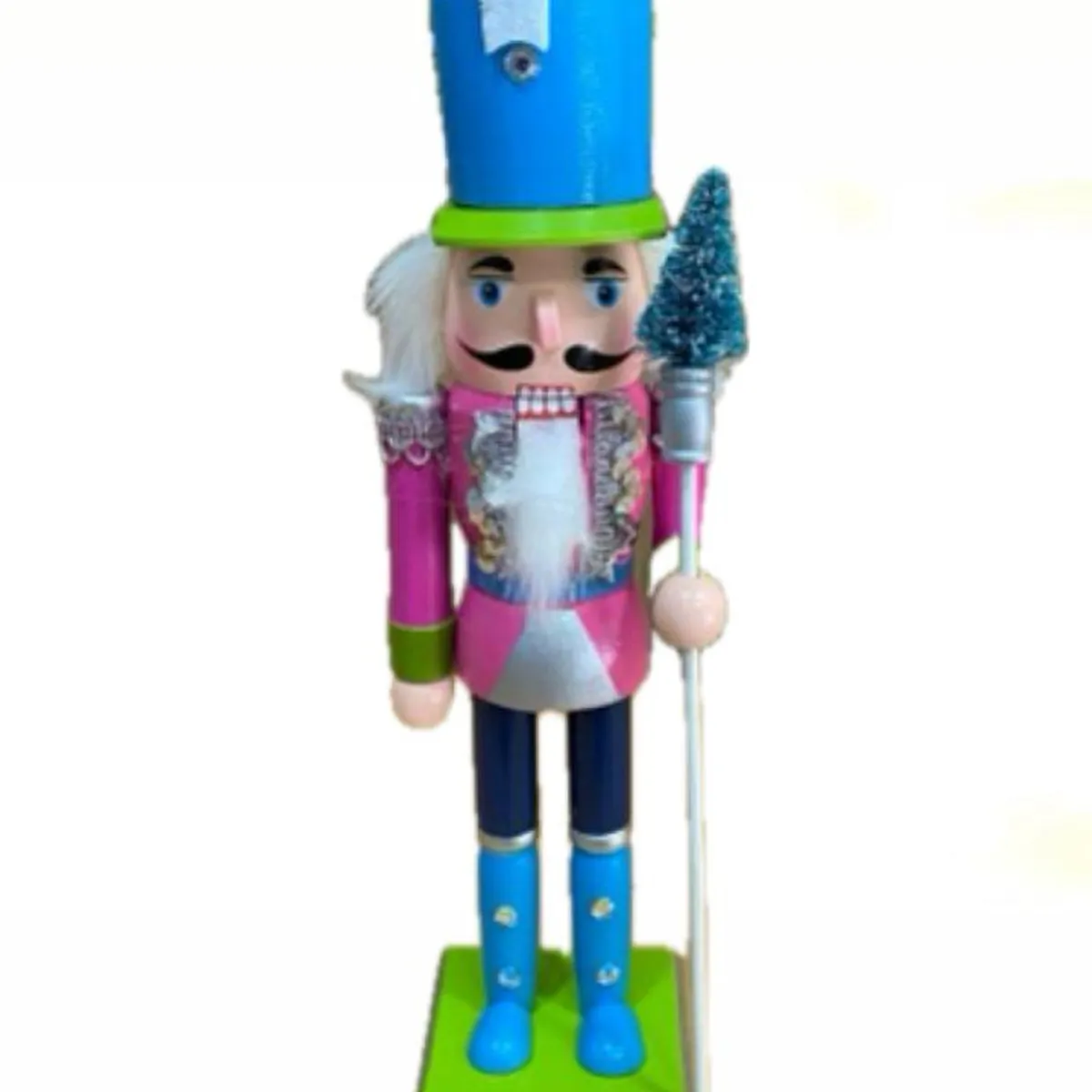 GENERICO - Cascanueces de madera 25 cm - Rosado