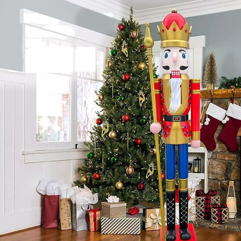 GENERICO - cascanueces madera gigante soldado 160cm