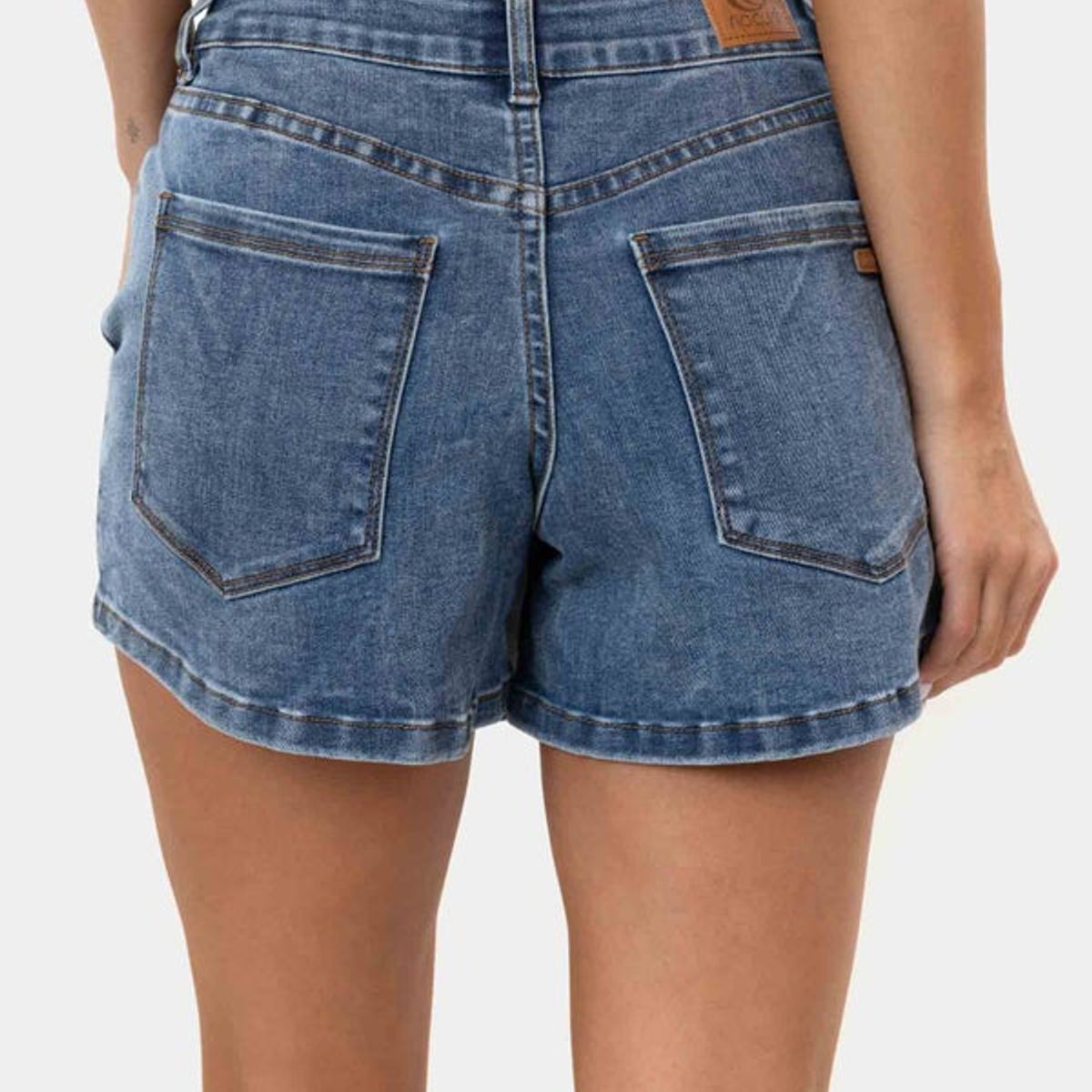 RIP CURL - Short Jeans Fly Skirt Gris Mujer Rip Curl - Gris