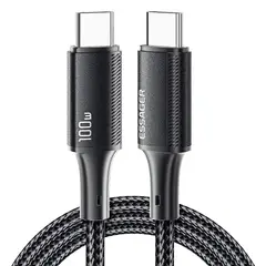 GENERICO - Cable Carga Rapida 100W USB-C a C para MacBook iPad y Phone