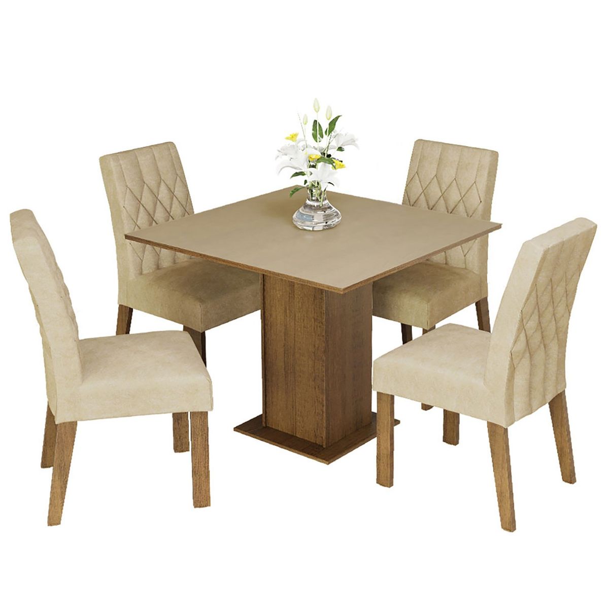 VEKKAHOME - JUEGO DE COMEDOR LILO ROMA (273071+2X273099)