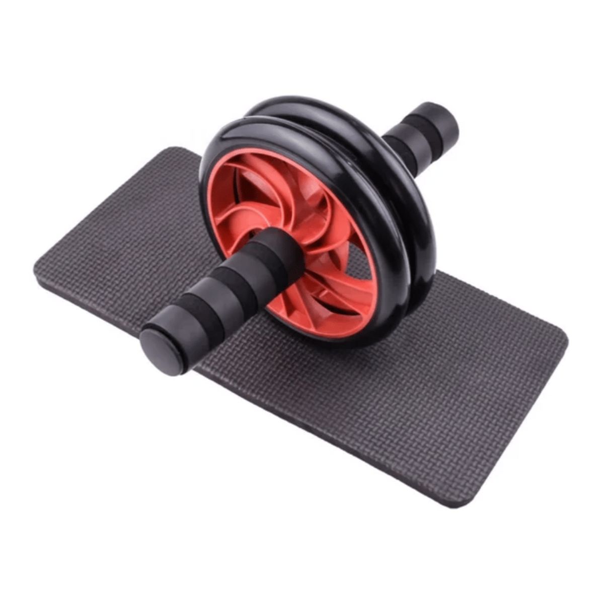 GENERICO - Rueda abdominal doble Rodillo + alfombra silencioso