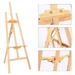 GENERICO - Atril Caballete Para Pintar De Madera Ajustable 120cm