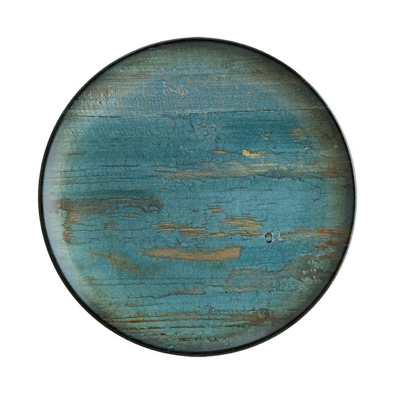 BONNA - Plato Porcelana Madera Mint 25Cm Set 6 unidades
