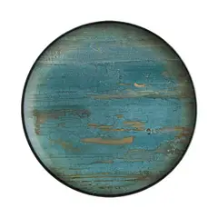 BONNA - Plato Porcelana Madera Mint 25Cm Set 6 unidades