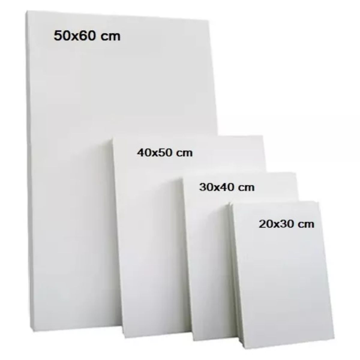 GENERICO - Set De Atril 1,20 + 4 Bastidores, Pinceles, Pinturas, Paleta