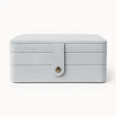SILENE - Joyero organizador terciopelo celeste