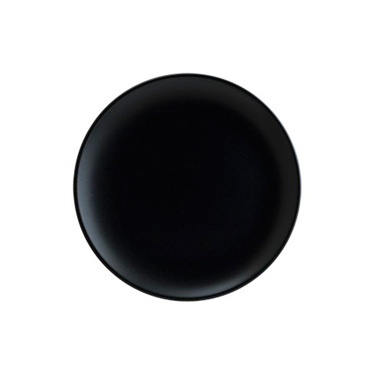 BONNA - Plato Porcelana Negra Notte 21cm Set 6 unidades