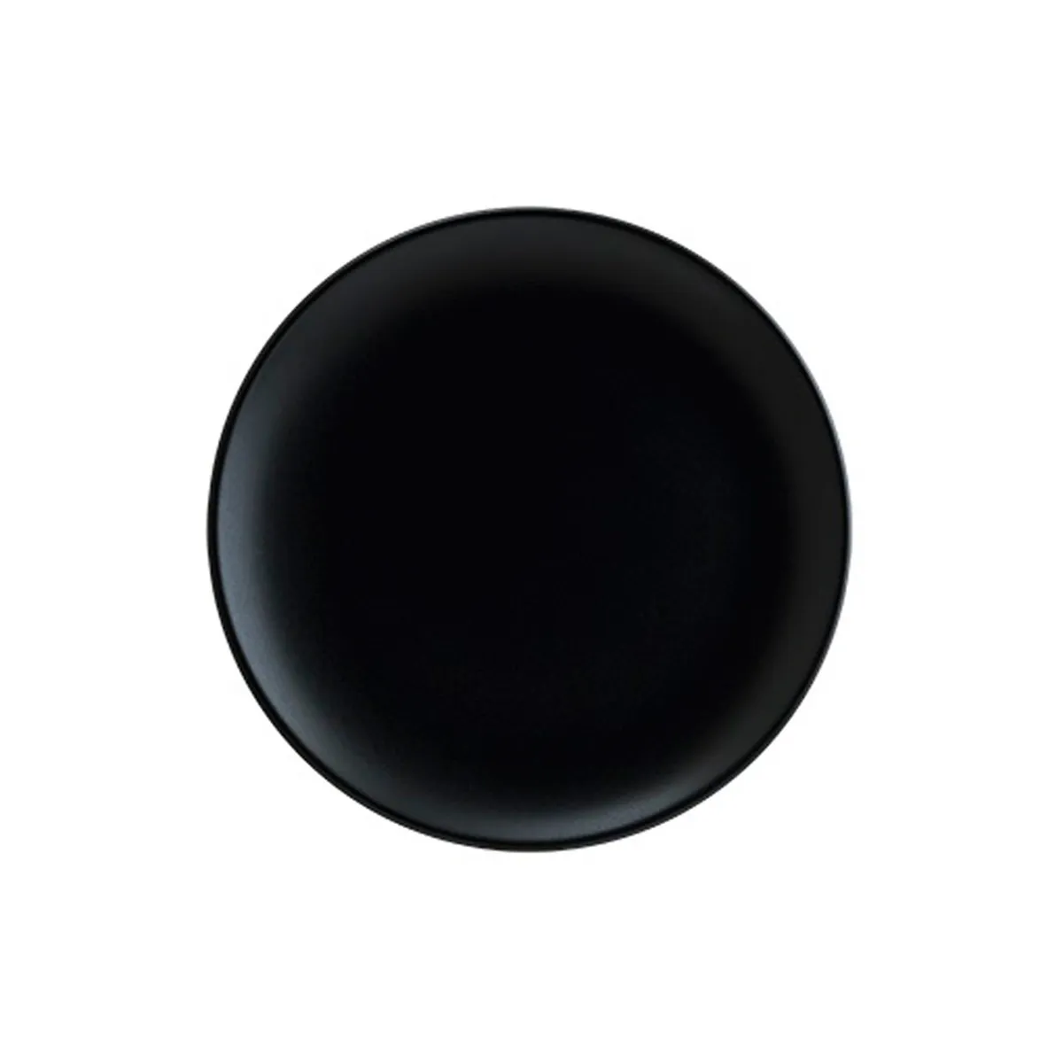 BONNA - Plato Porcelana Negra Notte 21cm Set 6 unidades