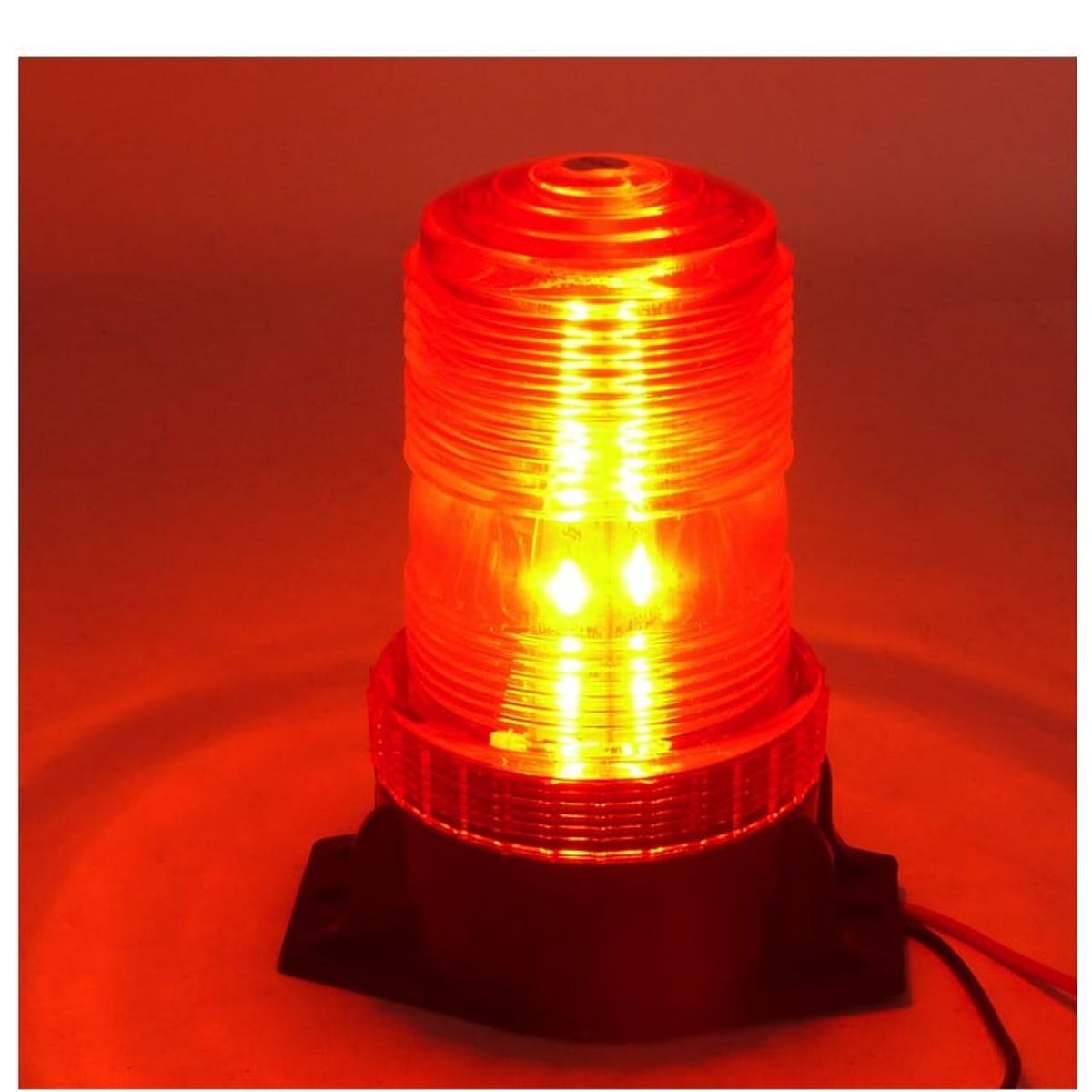 GENERICO - Baliza LED Strobo 30 LED Ambar, Apernable, 12/24 Volt.