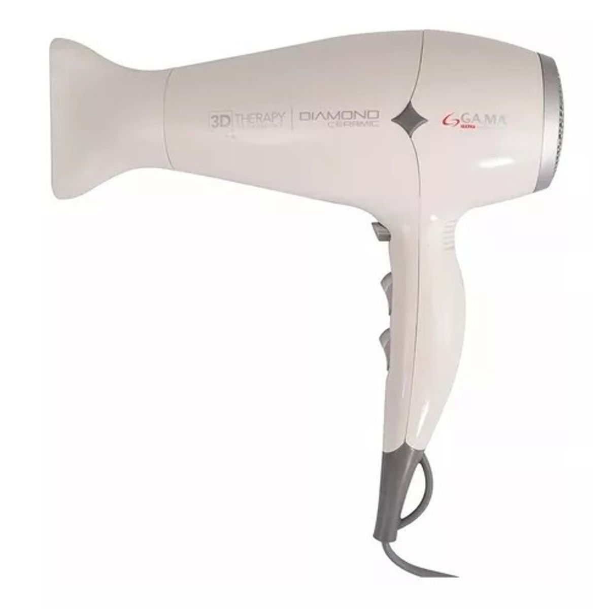 GAMA - Secador Gama Diamond Ceramic Std Blanco 3D