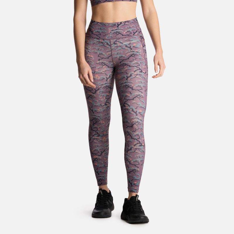 HAKA HONU - Calza Mujer Coihue Larga Print Morado Claro Haka Honu