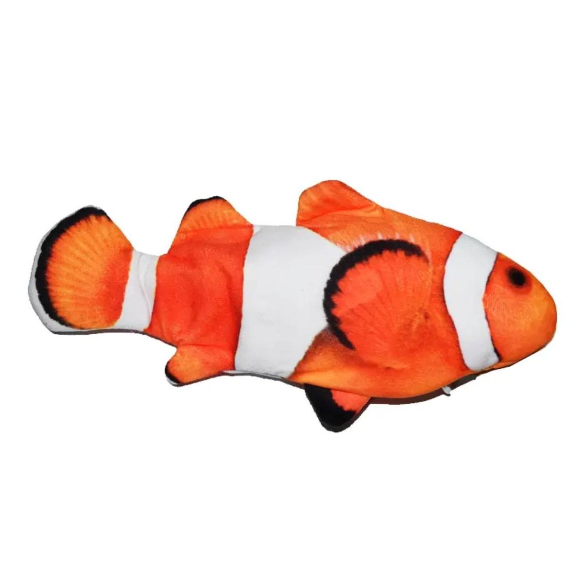 GENERICO - Pez Peluche Gato Con Movimiento Recargable + Catnip USB - Naranja - KL-160-Naranja-1