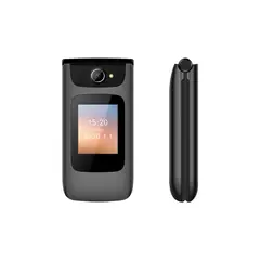 INTROTECH - Celular Senior 4G Almeja Clamshell Batt Gris-Negro