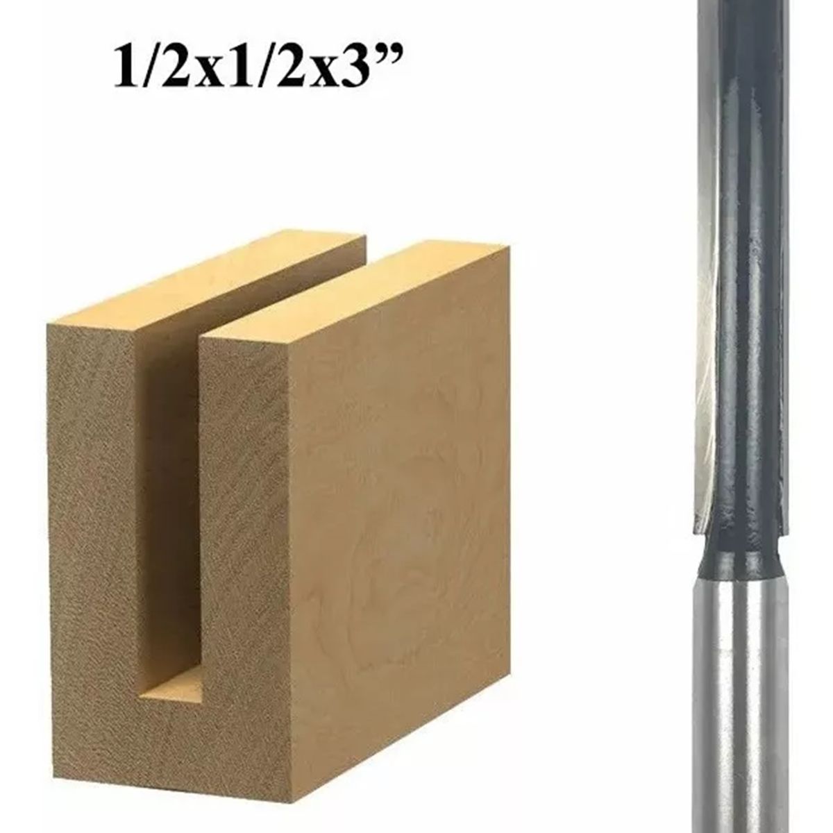 GENERICO - FRESA MADERA RECTA TOMA DE ½ X ½ X 3