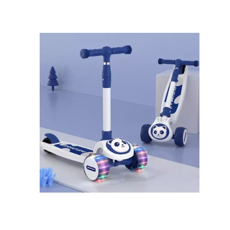 GENERICO - Scooter Infantil Premium Oso Panda Rueda Con Luces
