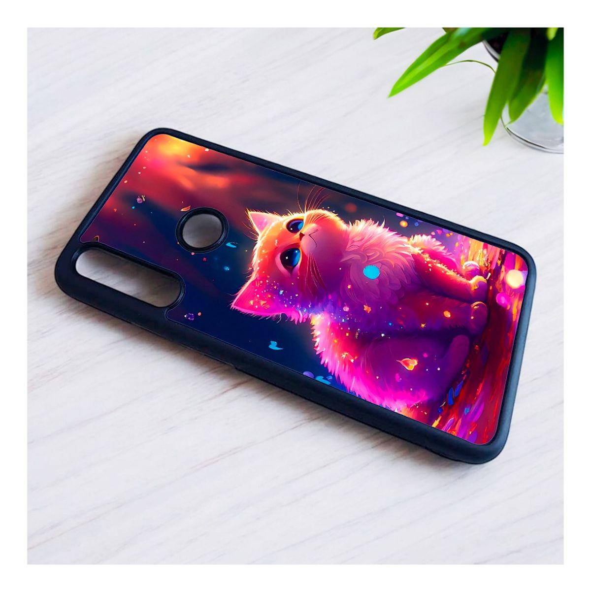 GENERICO - CARCASA PARA HUAWEI P20 LITE DISEÑO GATITO 101