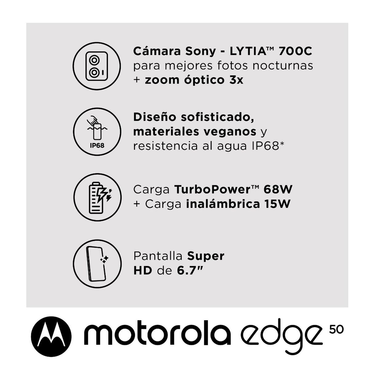 MOTOROLA - Motorola Edge 50 Peach fuzz 12+256GB