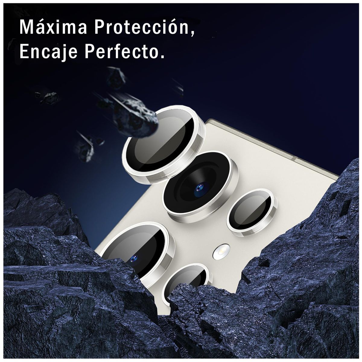 CELLBOX - Protector de Lentes Cámara para Samsung S23 Ultra - Titanio