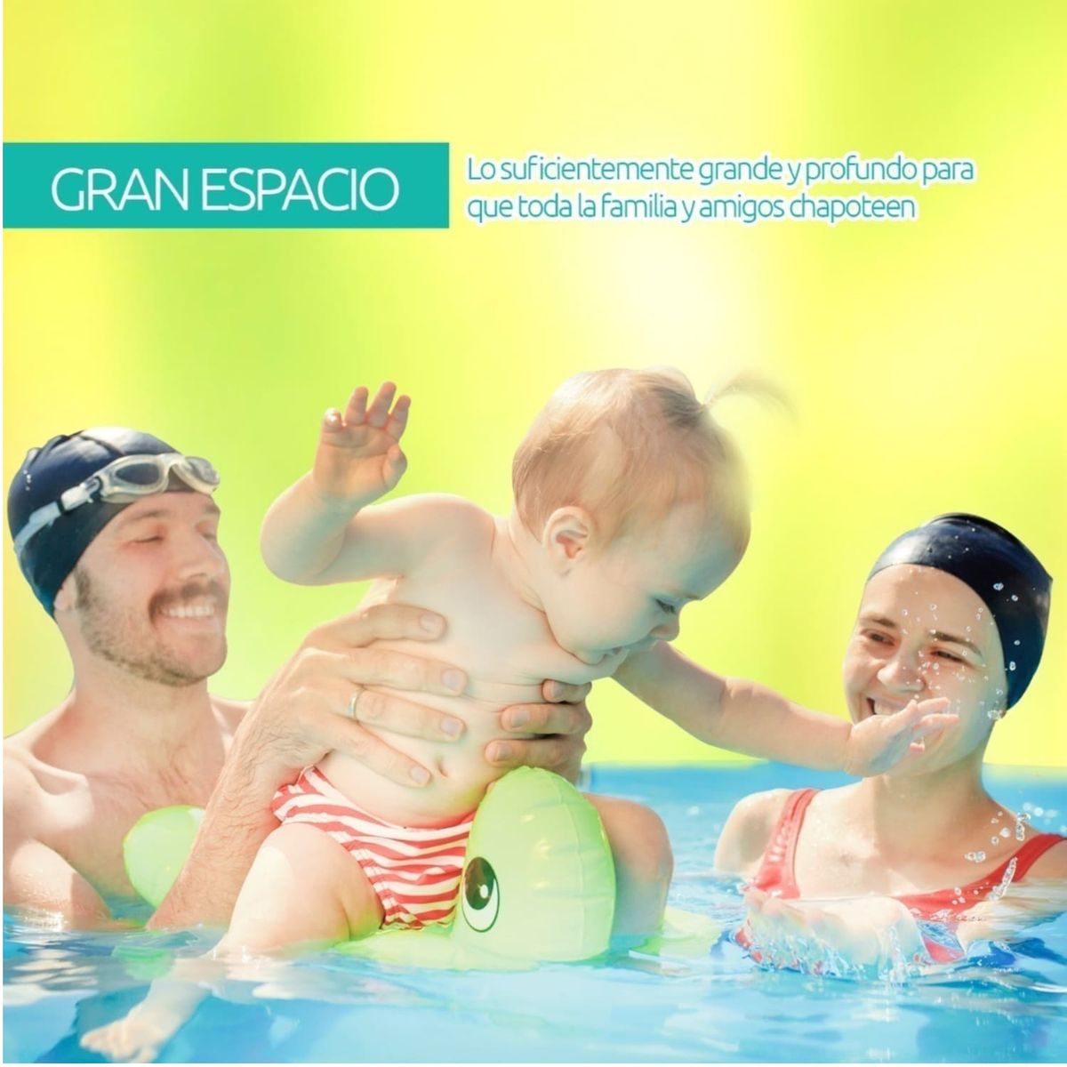 GLOWUP - Piscina 360x181x60cm 2.500 Litros Azul