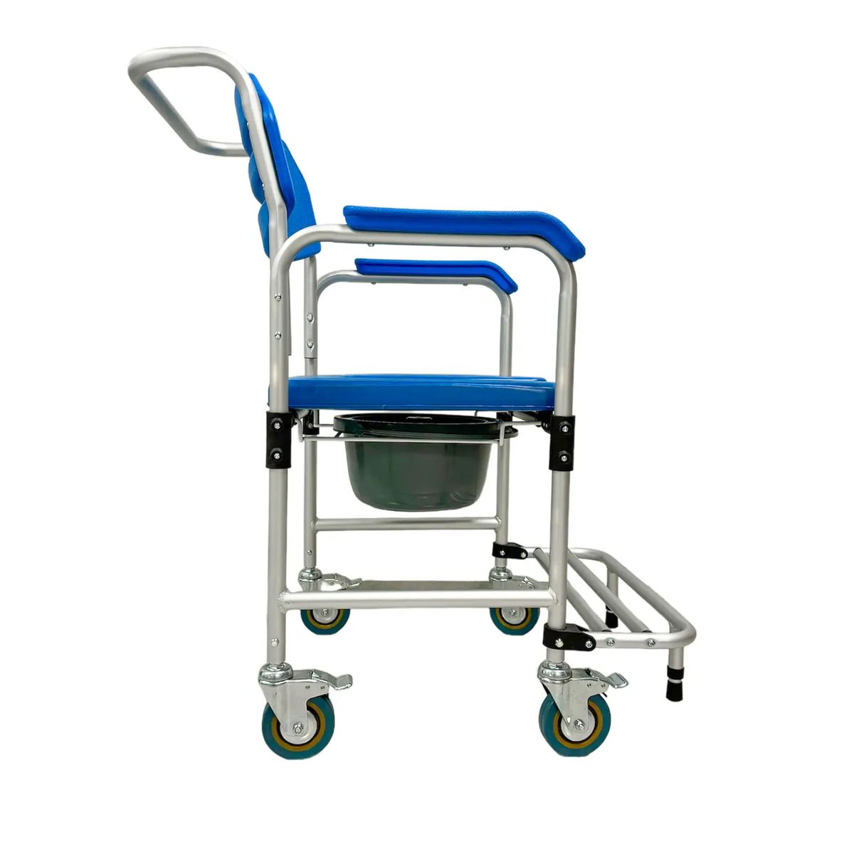 MEDICALTEC - Silla Baño y Ducha con Ruedas y Brazos Abatibles KDB697