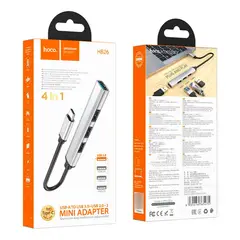 HOCO - HUB USB PREMIUM HB26 4 EN 1 3.0