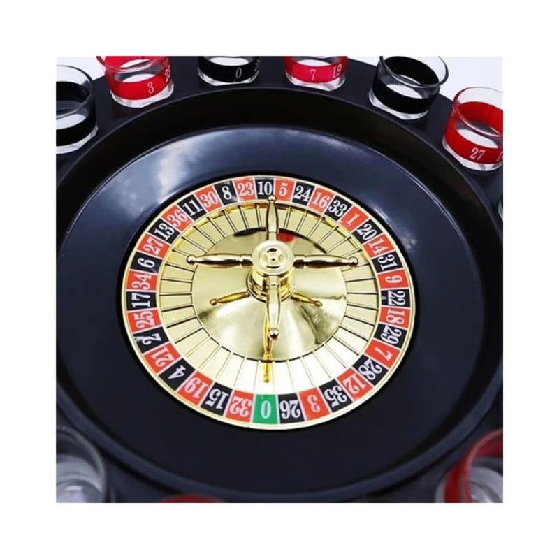 ANGELES DEL HOGAR - Juego De Ruleta Con Vasos Drinking Roulette Juego De Mesa