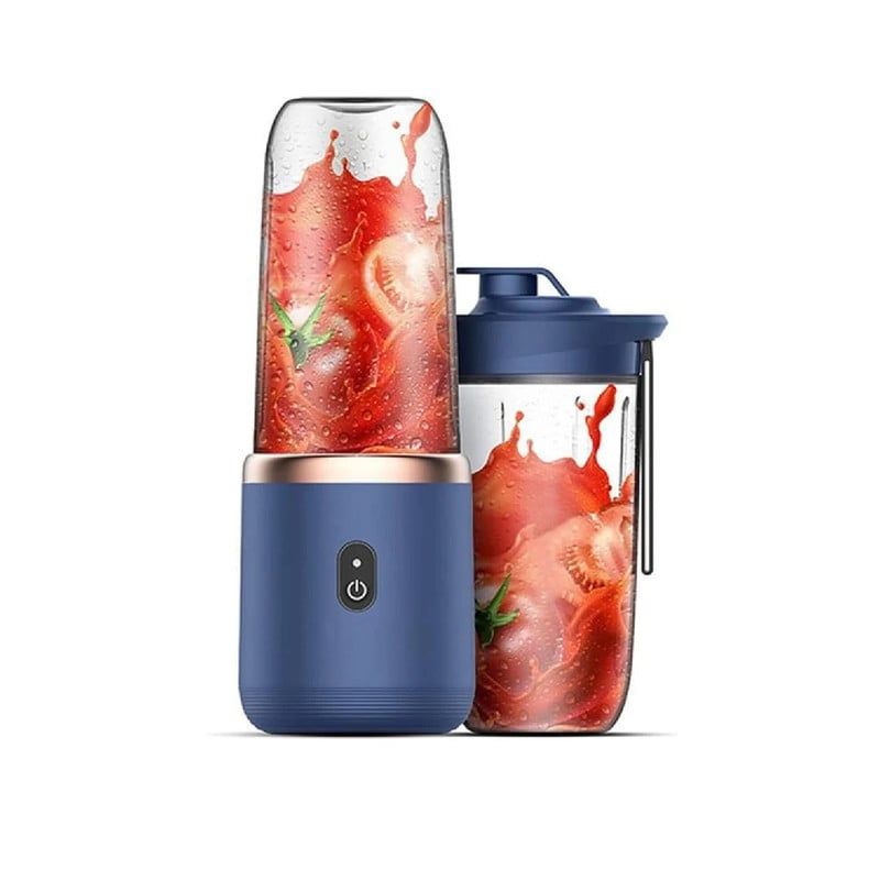 ANGELES DEL HOGAR - MINI LICUADORA 400ML MEZCLADOR PORTÁTIL 6 CUCHILLAS USB