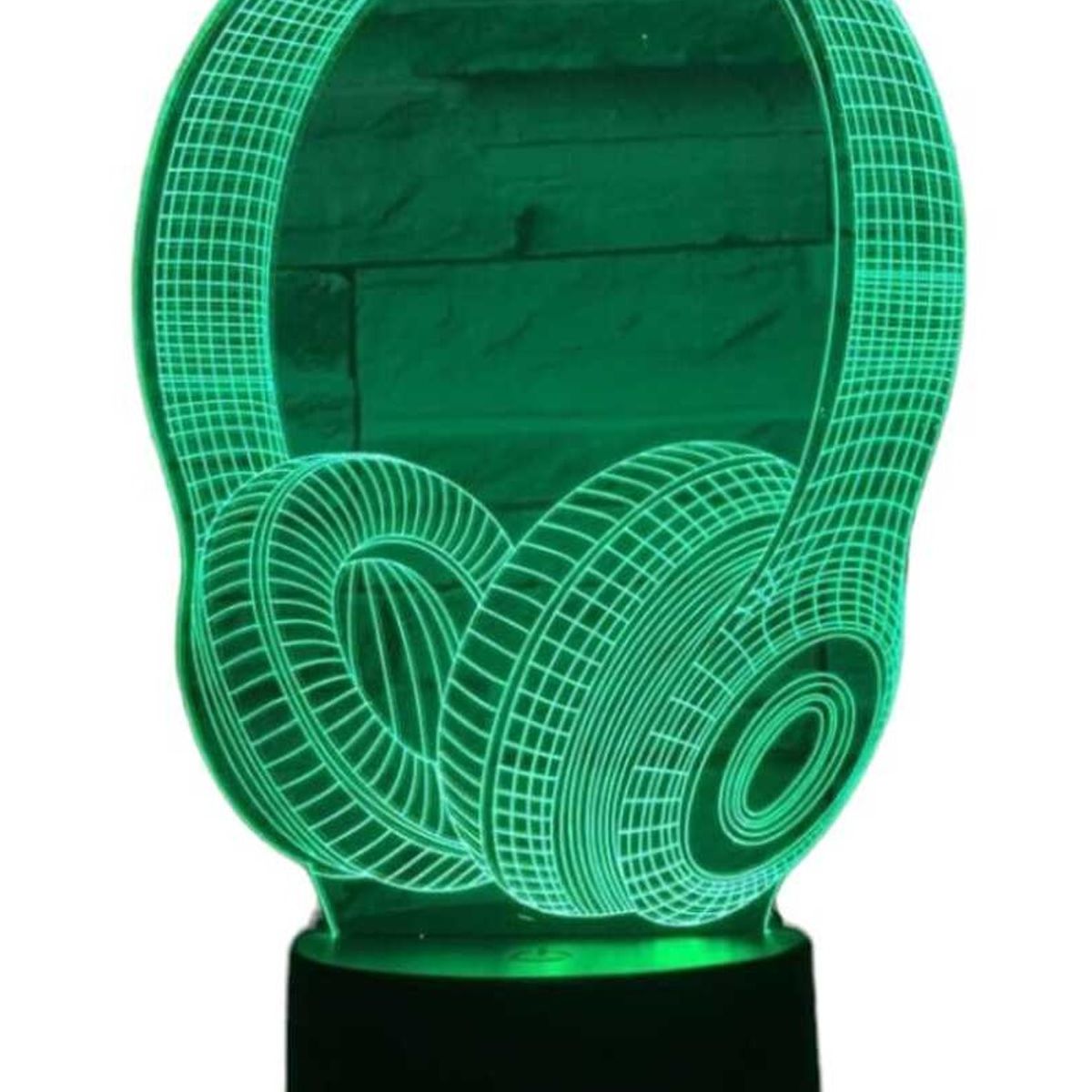 GENERICO - Lampara Ilusión 3d Audífono 7 Colores