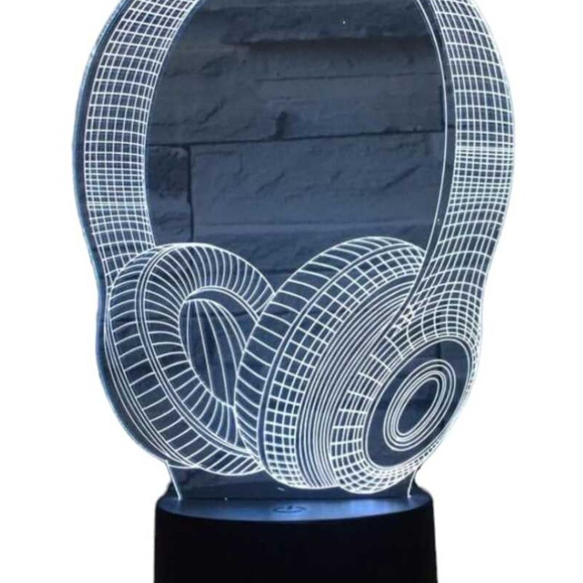 GENERICO - Lampara Ilusión 3d Audífono 7 Colores