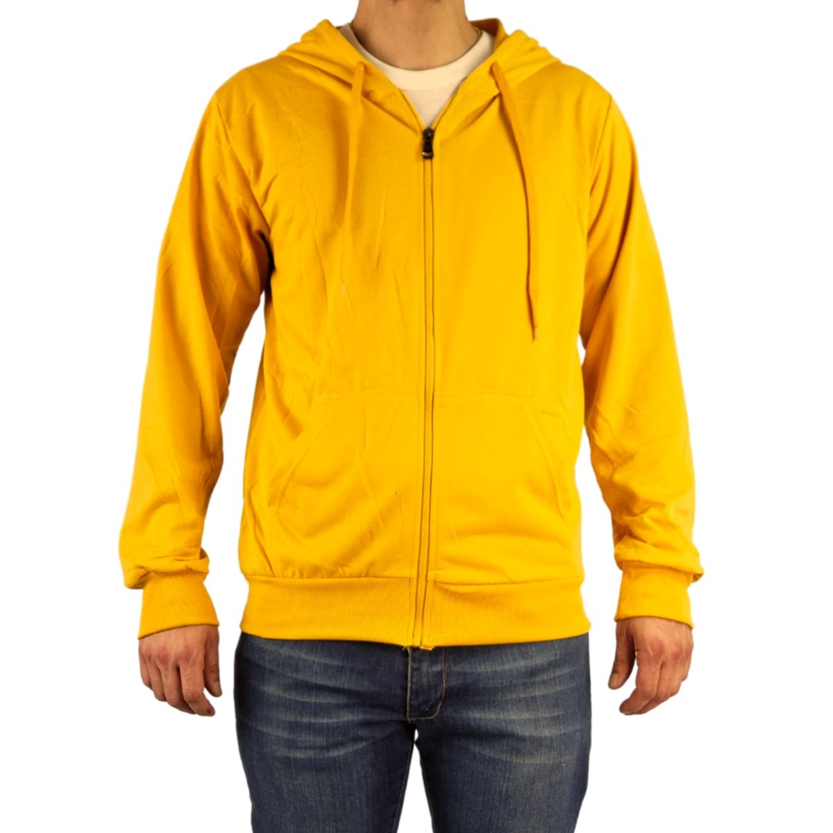 LIKE SHOP - Poleron Algodón Hombre Primavera Verano Cierre Colores Mu54