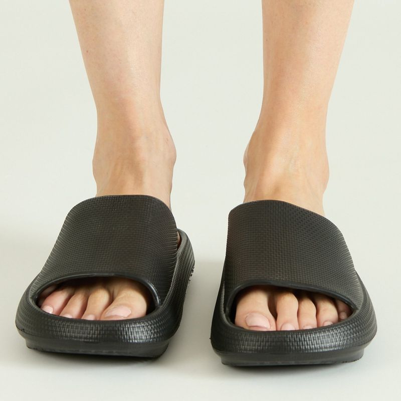 BARBIZON - Pantufla de Mujer Zapatilla Nube Negro