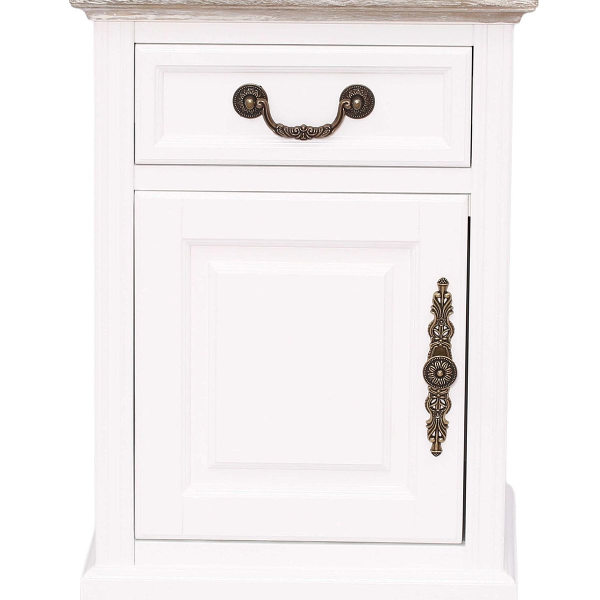 ECOMUSO - VELADOR 1C PUERTA CLASICO BLANCO CUBIERTA ALBAYALDE ECOMUSO EF17119