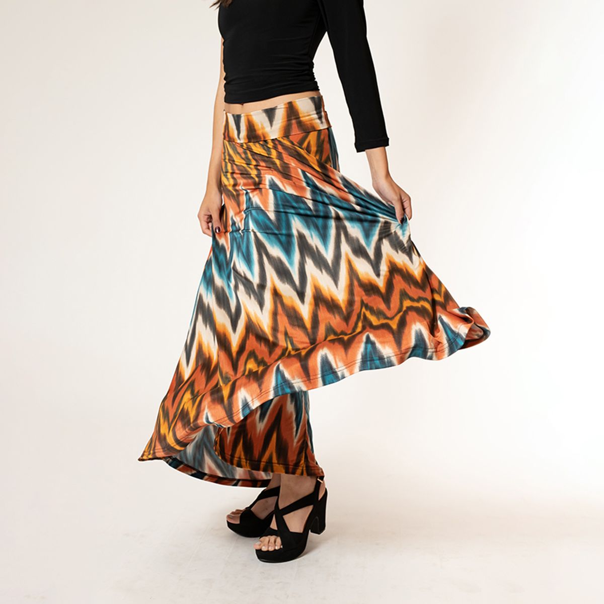 NATALIA SEGUEL - Falda Martina Zig Zag Natalia Seguel