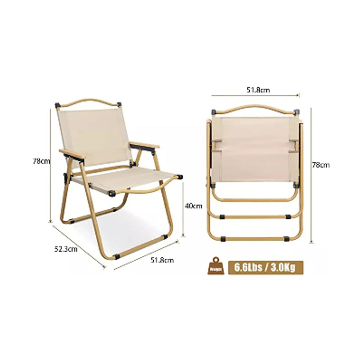 Silla Plegables De Camping, marca GENERICO - Foto 2
