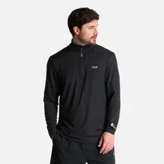 LIPPI - Polerón Hombre Puerto Trucco 1/4 Zip Negro