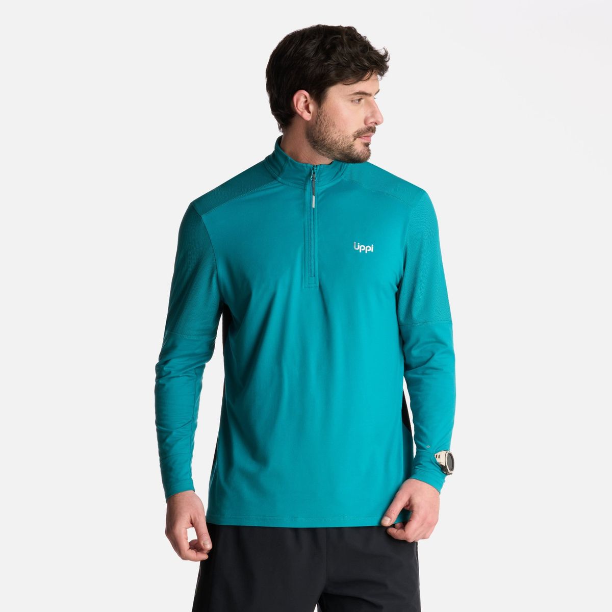 LIPPI - Polerón Hombre Puerto Trucco 14 Zip Turquesa Lippi