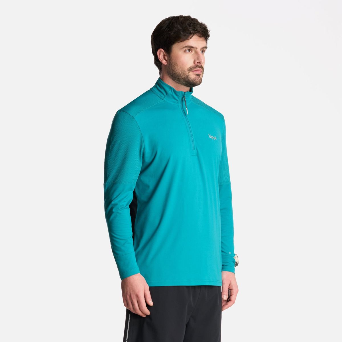 LIPPI - Polerón Hombre Puerto Trucco 14 Zip Turquesa Lippi