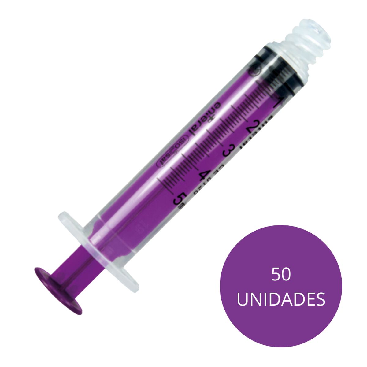 GENERICO - Jeringa Enfit 5ml Medtec Pack 50 Unidades